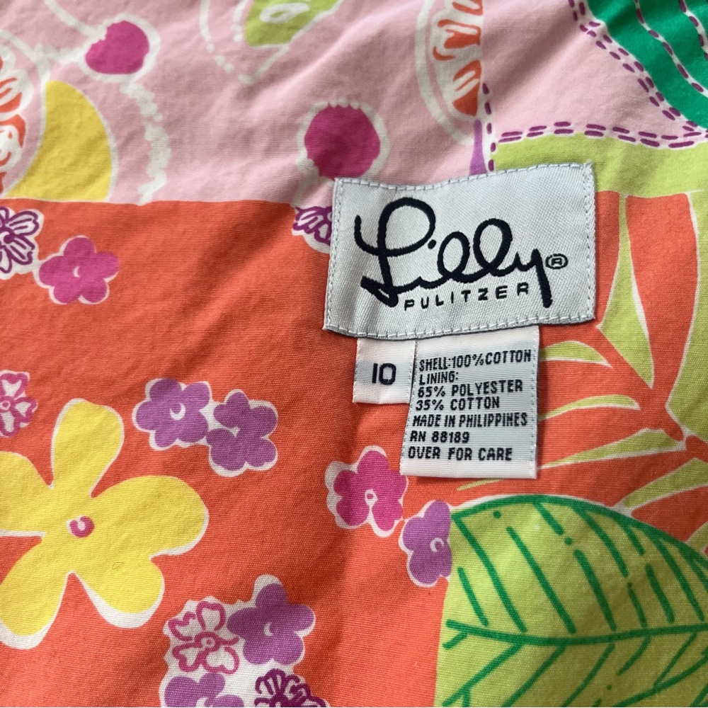 VINTAGE LILLY PULITZER Women’s Frog Print Skirt Size 10 - Picture 8 of 13